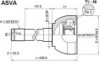 ASVA TY-58 Joint Kit, drive shaft